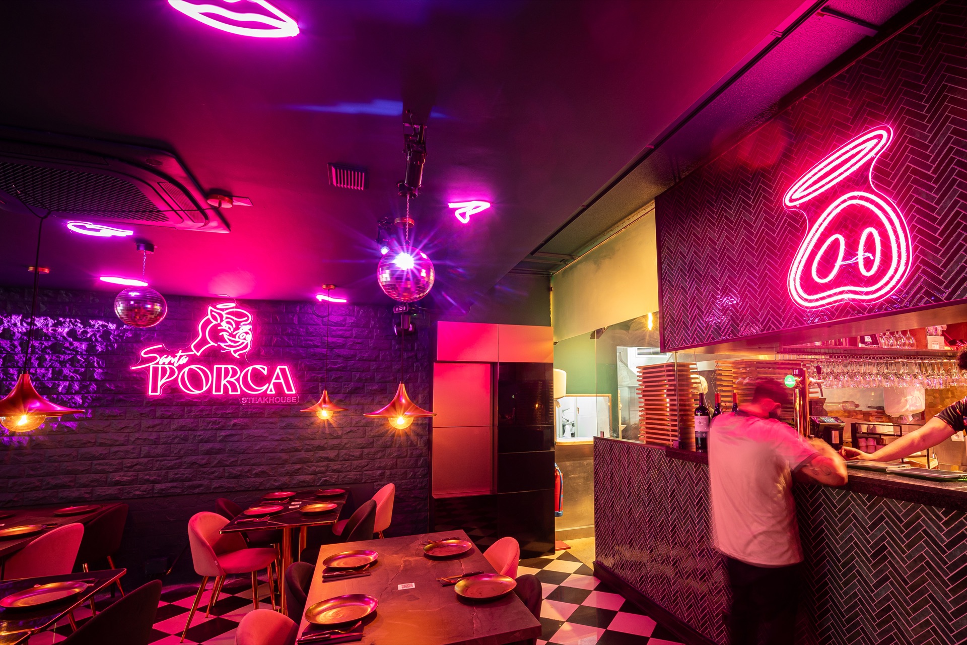 Neon Santa Porca